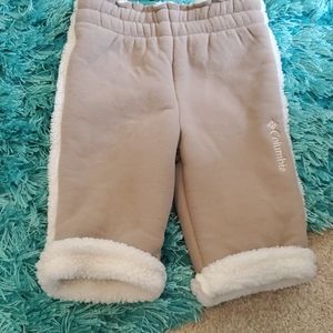 cute babies 6 mos. columbia snowpants faux fur